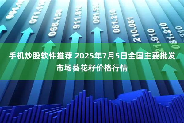 手机炒股软件推荐 2025年7月5日全国主要批发市场葵花籽价格行情